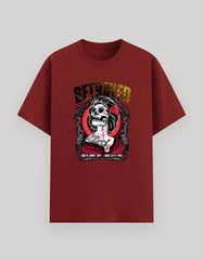 Men's Betrayed Samurai Skull Graphic T-Shirt – Japanese Tattoo Art, Edgy Streetwear Crew Neck Tee Baklol Wear