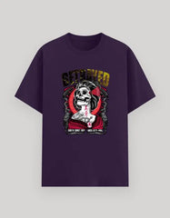 Men's Betrayed Samurai Skull Graphic T-Shirt – Japanese Tattoo Art, Edgy Streetwear Crew Neck Tee Baklol Wear