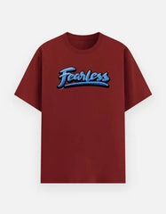 Men's Fearless Graphic T-Shirt – Motivational Streetwear, Bold Script Crew Neck Tee Baklol Wear