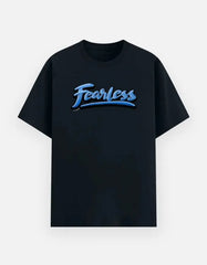 Men's Fearless Graphic T-Shirt – Motivational Streetwear, Bold Script Crew Neck Tee Baklol Wear