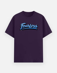 Men's Fearless Graphic T-Shirt – Motivational Streetwear, Bold Script Crew Neck Tee Baklol Wear