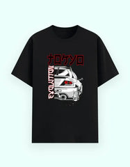 Men's Japanese Car Graphic T-Shirt – JDM Tuner Art, Evo Drift Streetwear, Crew Neck Tee Baklol Wear