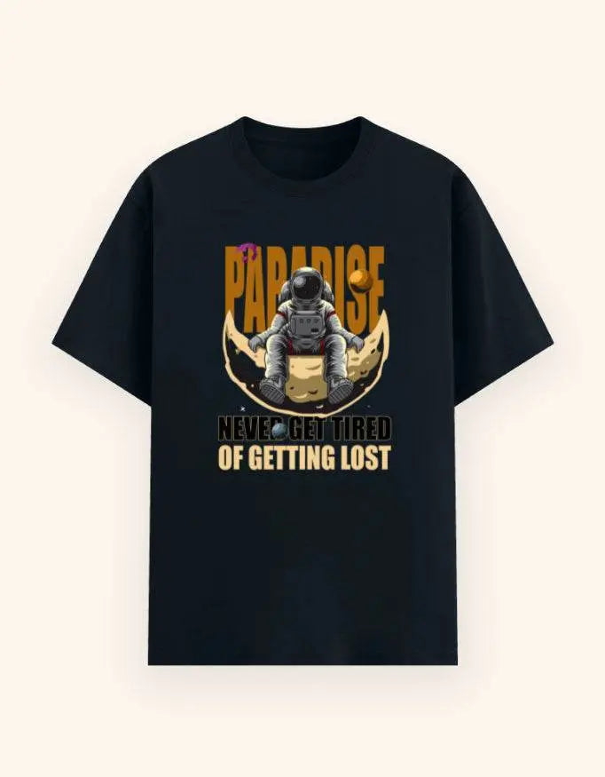 Men's Paradise Astronaut Graphic T-Shirt – Cosmic Explorer Space Adventure Tee Baklol Wear