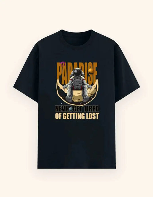 Men's Paradise Astronaut Graphic T-Shirt – Cosmic Explorer Space Adventure Tee Baklol Wear