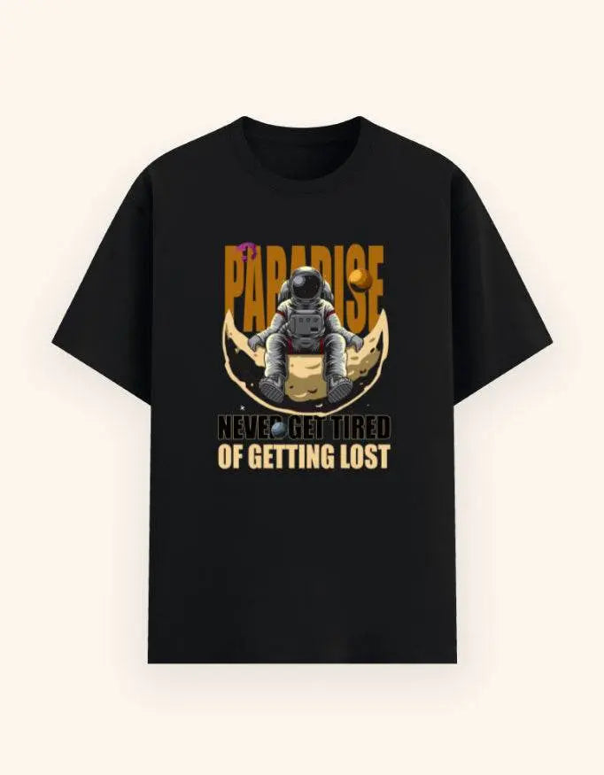 Men's Paradise Astronaut Graphic T-Shirt – Cosmic Explorer Space Adventure Tee Baklol Wear