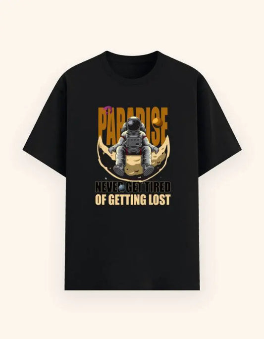 Men's Paradise Astronaut Graphic T-Shirt – Cosmic Explorer Space Adventure Tee Baklol Wear