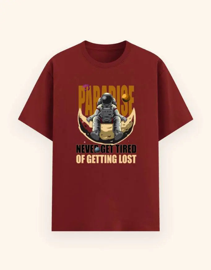 Men's Paradise Astronaut Graphic T-Shirt – Cosmic Explorer Space Adventure Tee Baklol Wear