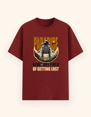 Men's Paradise Astronaut Graphic T-Shirt – Cosmic Explorer Space Adventure Tee Baklol Wear