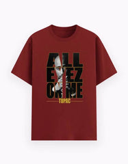 Men's Tupac Graphic T-Shirt – All Eyez On Me Hip Hop Rap Legend Tee Baklol Wear