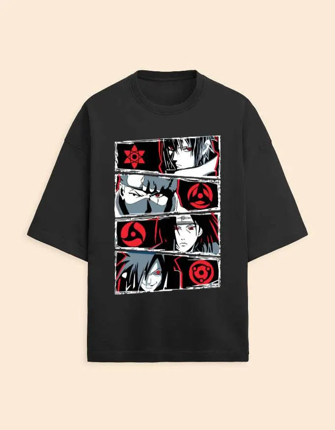 Naruto Sharingan Premium Oversized Tee Baklol Wear