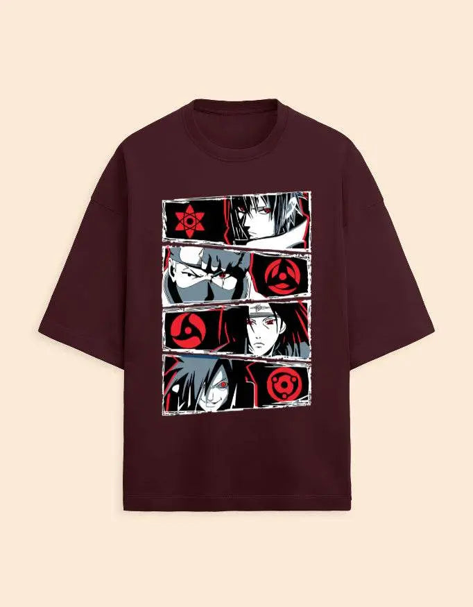Naruto Sharingan Premium Oversized Tee Baklol Wear