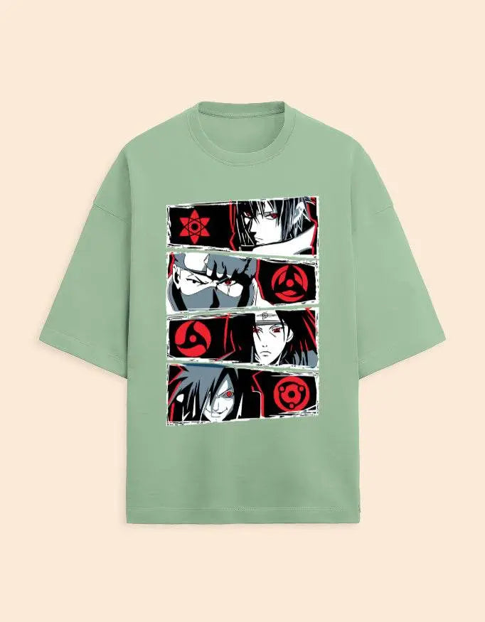Naruto Sharingan Premium Oversized Tee Baklol Wear