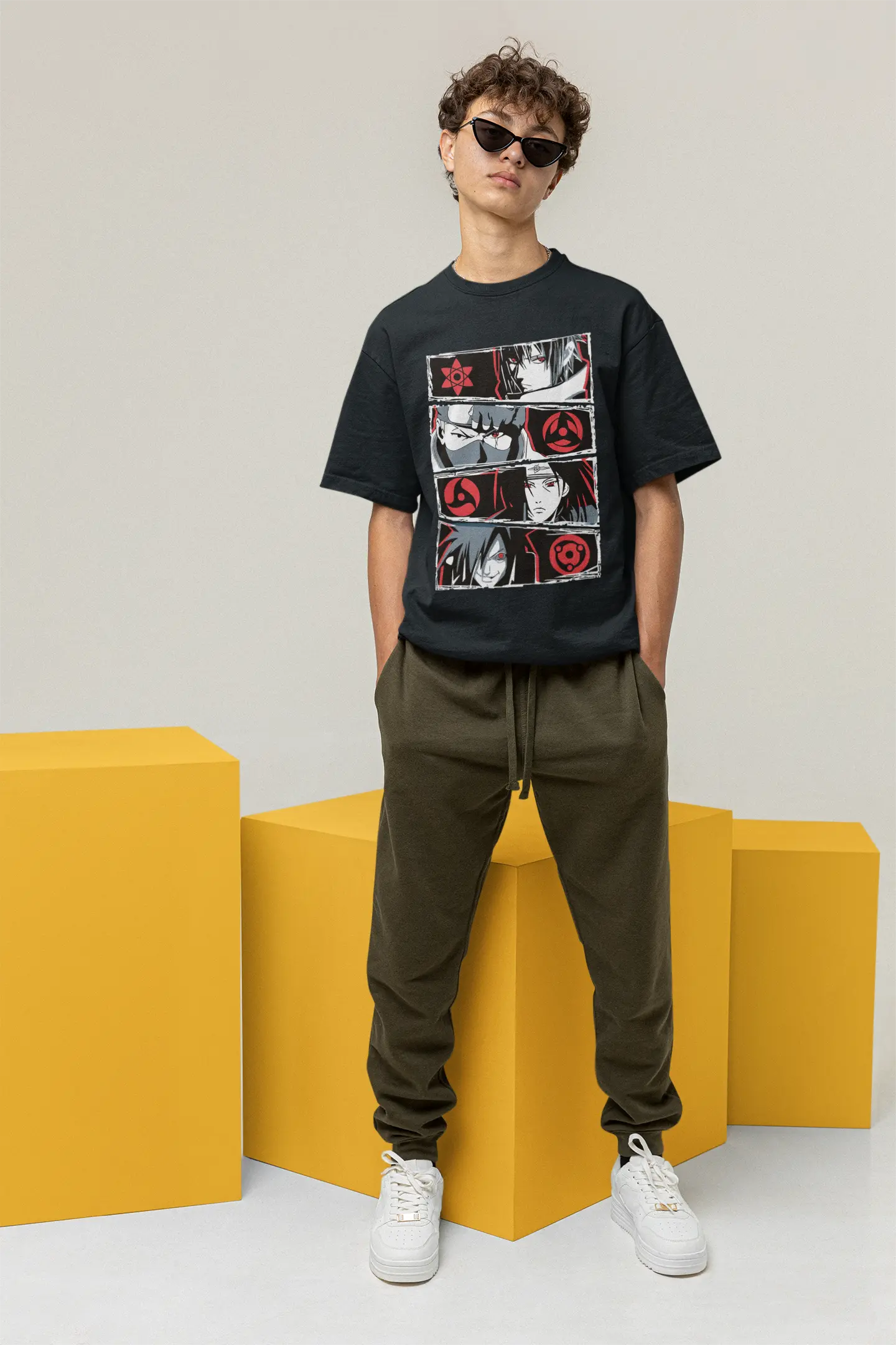 Naruto Sharingan Premium Oversized Tee Baklol Wear