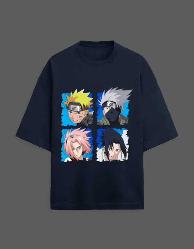 Naruto Team Premium Oversized Tshirt Baklol Wear