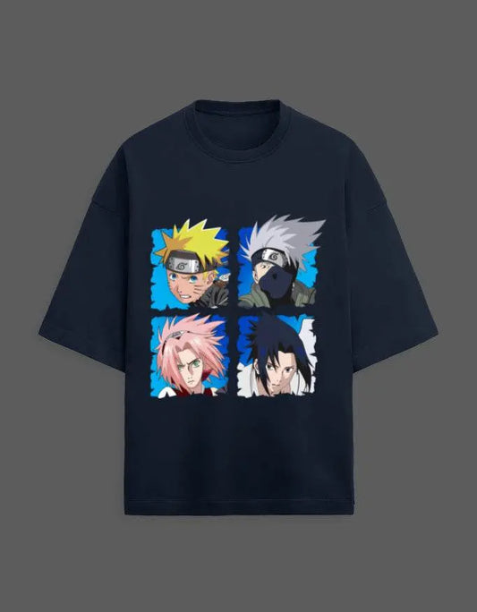 Naruto Team Premium Oversized Tshirt Baklol Wear