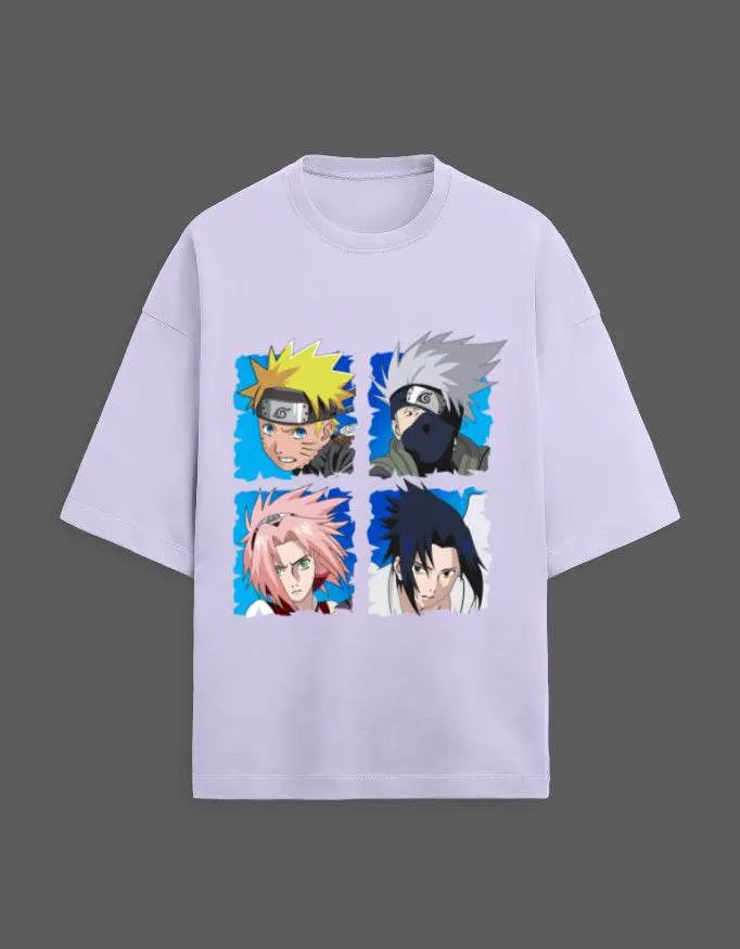 Naruto Team Premium Oversized Tshirt Baklol Wear