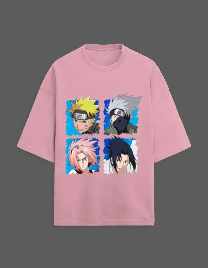 Naruto Team Premium Oversized Tshirt Baklol Wear