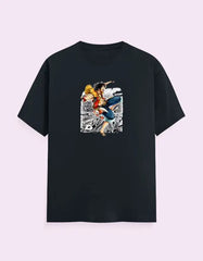 One Piece Luffy Graphic Unisex Classic Crew T-Shirt Baklol Wear