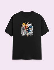 One Piece Luffy Graphic Unisex Classic Crew T-Shirt Baklol Wear