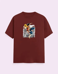 One Piece Luffy Graphic Unisex Classic Crew T-Shirt Baklol Wear