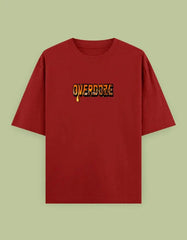Overdoze Oversized Streetwear T-Shirt – Bold Drip Lettering Graphic Tee Baklol Wear