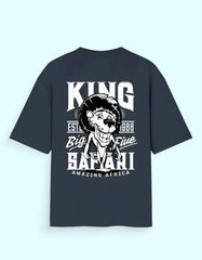 Oversized Safari Lion King Back Print T-Shirt – Big Five Wildlife Africa Graphic Tee Baklol Wear