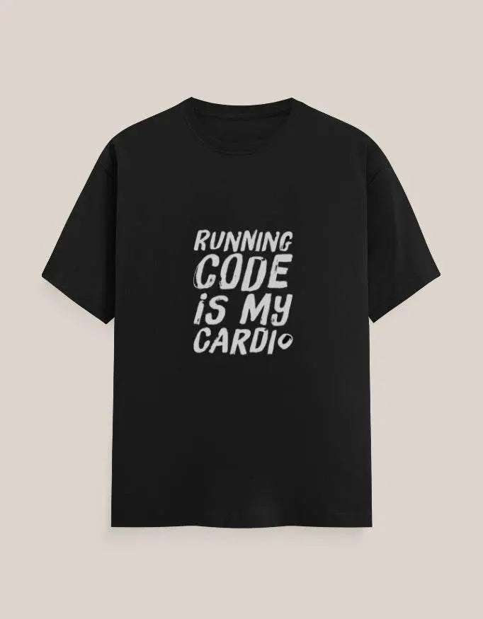 "Running Code Is My Cardio" T-Shirt for Programmers – Soft Cotton, Geeky Gift for Coders Baklol Wear