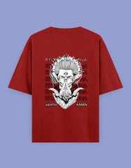 Ryumen Sukuna Oversized Anime T-Shirt – Jujutsu Kaisen Unisex Streetwear Baklol Wear