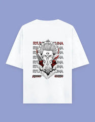 Ryumen Sukuna Oversized Anime T-Shirt – Jujutsu Kaisen Unisex Streetwear Baklol Wear