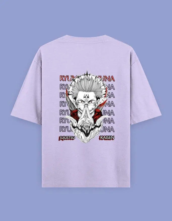 Ryumen Sukuna Oversized Anime T-Shirt – Jujutsu Kaisen Unisex Streetwear Baklol Wear