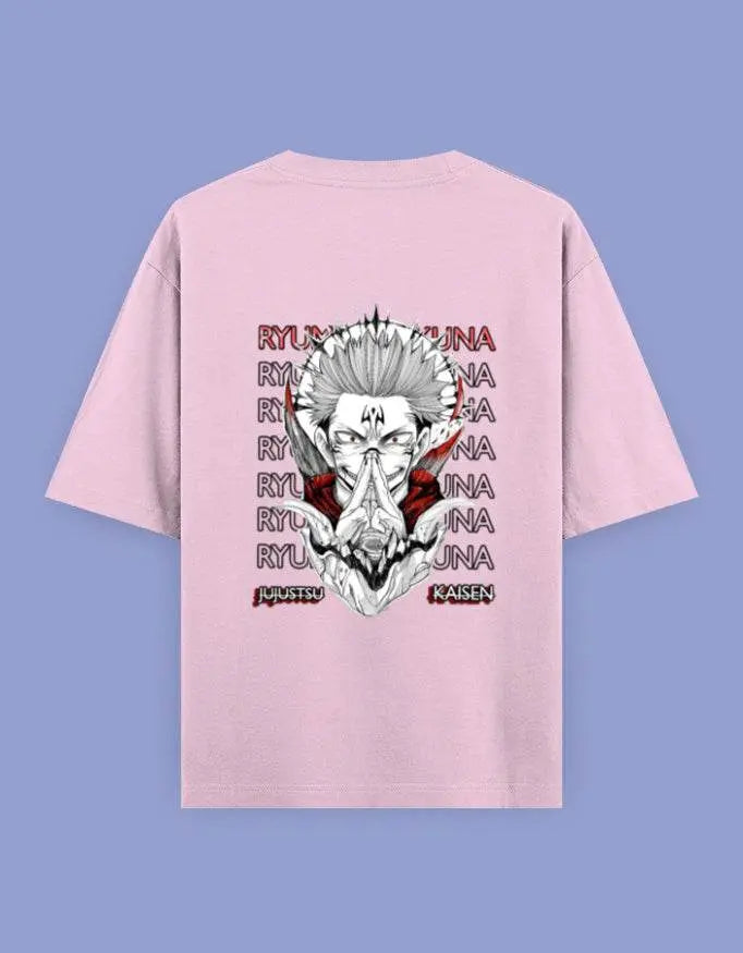 Ryumen Sukuna Oversized Anime T-Shirt – Jujutsu Kaisen Unisex Streetwear Baklol Wear