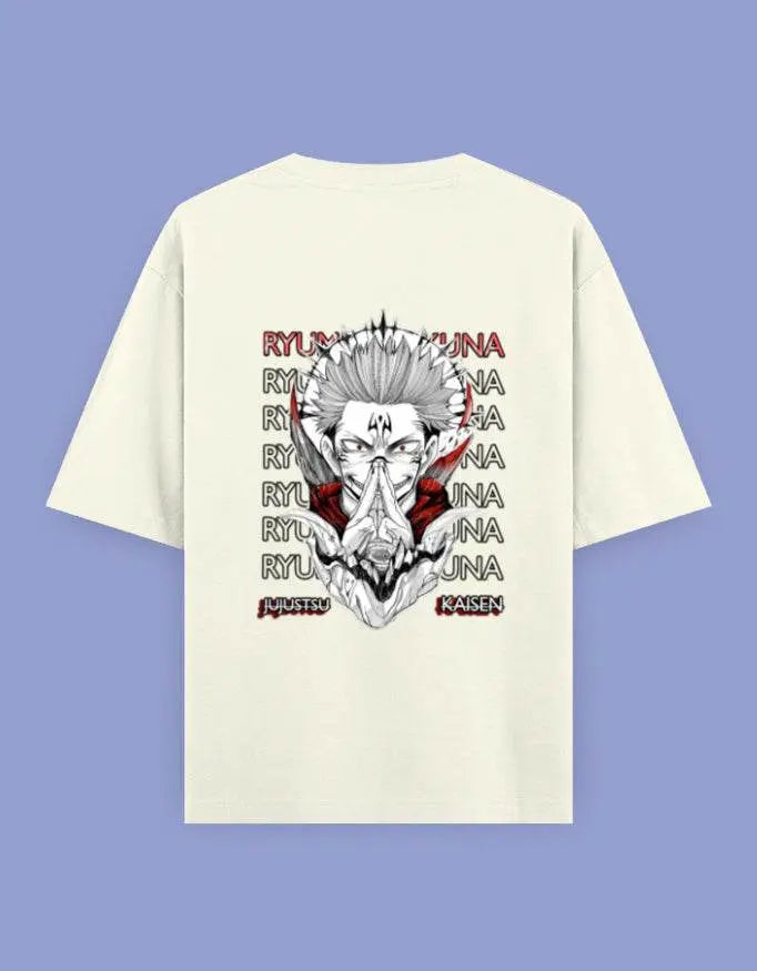Ryumen Sukuna Oversized Anime T-Shirt – Jujutsu Kaisen Unisex Streetwear Baklol Wear