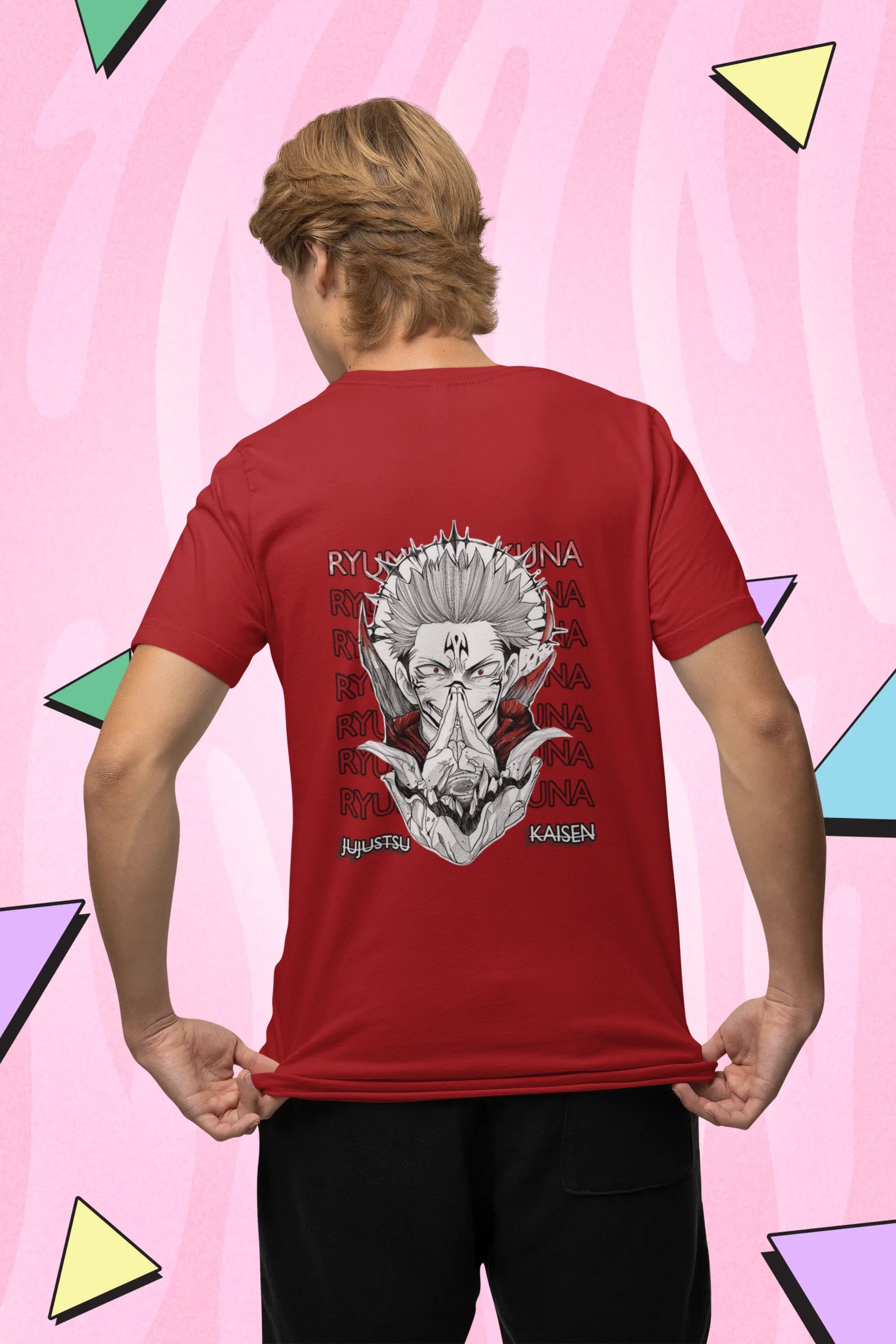 Ryumen Sukuna Oversized Anime T-Shirt – Jujutsu Kaisen Unisex Streetwear Baklol Wear