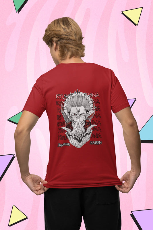 Ryumen Sukuna Oversized Anime T-Shirt – Jujutsu Kaisen Unisex Streetwear Baklol Wear