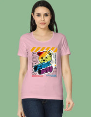 Sannata Bear Graphic T-Shirt for Women Baklol Wear
