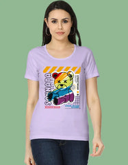 Sannata Bear Graphic T-Shirt for Women Baklol Wear