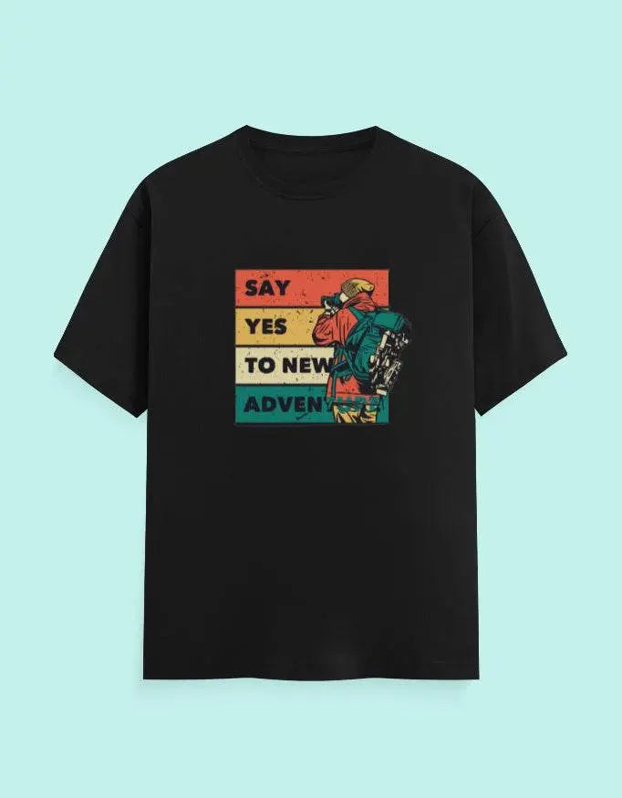 Say Yes To New Adventure - Classic Crew T-Shirt Baklol Wear