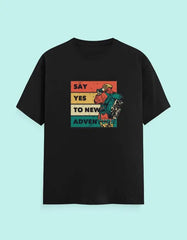 Say Yes To New Adventure - Classic Crew T-Shirt Baklol Wear