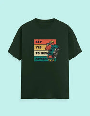 Say Yes To New Adventure - Classic Crew T-Shirt Baklol Wear