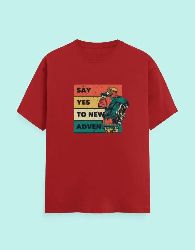 Say Yes To New Adventure - Classic Crew T-Shirt Baklol Wear