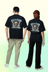 Shanti Skull Oversized Streetwear T-Shirt—Edgy Graphic Design Baklol Wear