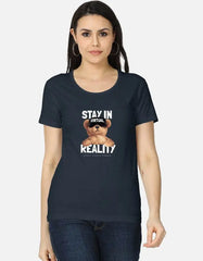 Stay in Virtual Reality Teddy Graphic T-Shirt Baklol Wear