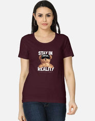 Stay in Virtual Reality Teddy Graphic T-Shirt Baklol Wear