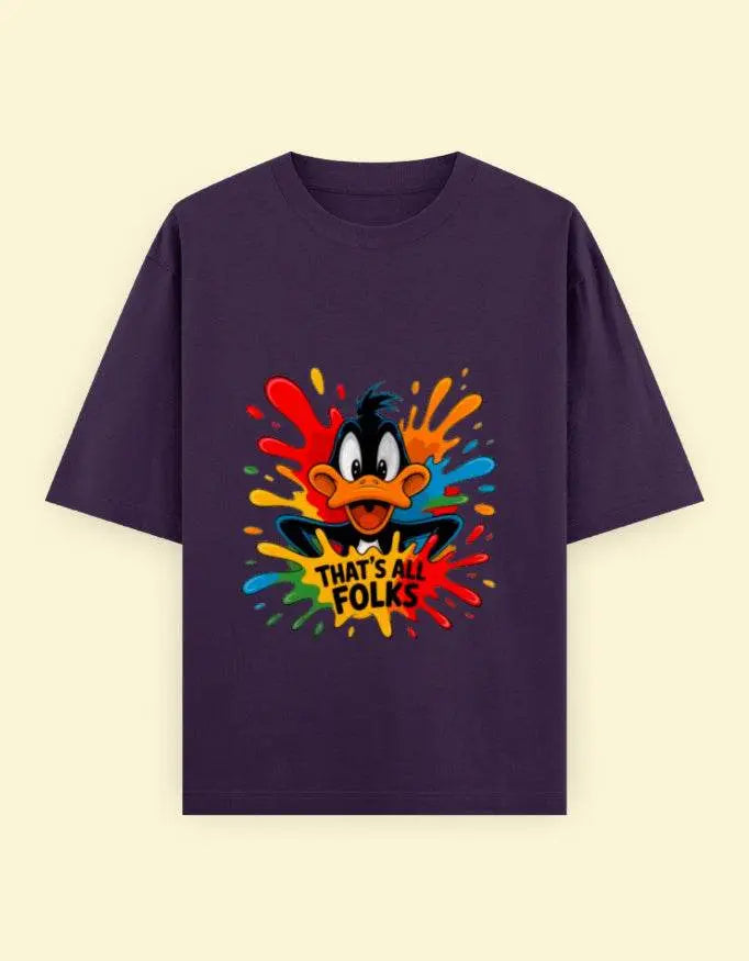 That's All Folks Unisex Oversized Classic T-Shirt Baklol Wear