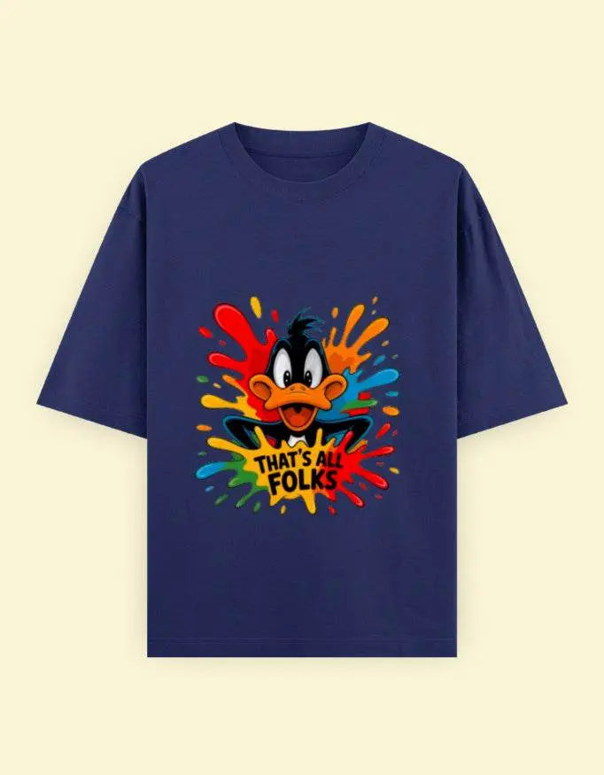 That's All Folks Unisex Oversized Classic T-Shirt Baklol Wear