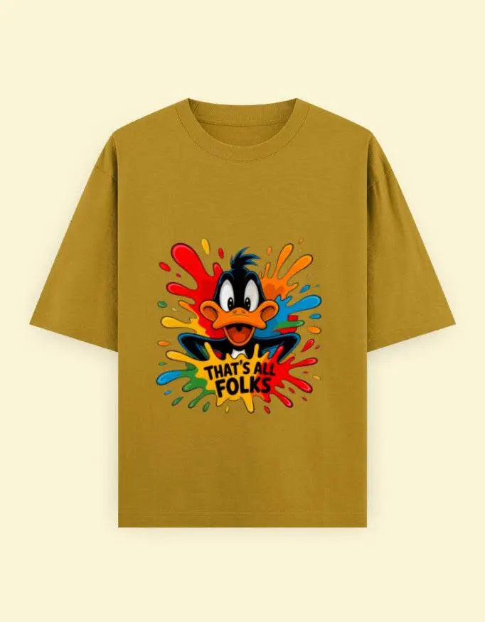 That's All Folks Unisex Oversized Classic T-Shirt Baklol Wear
