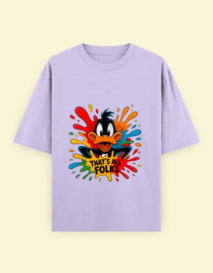That's All Folks Unisex Oversized Classic T-Shirt Baklol Wear