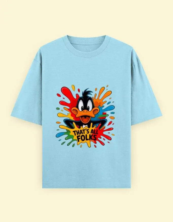 That's All Folks Unisex Oversized Classic T-Shirt Baklol Wear