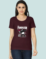 The Pandalism Panda Graphic T-Shirt for Women Baklol Wear