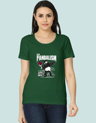 The Pandalism Panda Graphic T-Shirt for Women Baklol Wear